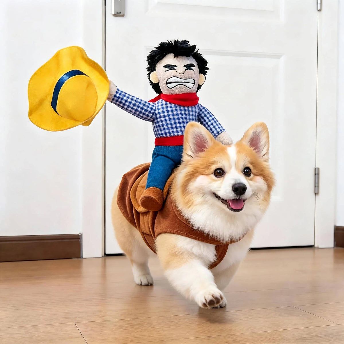 Dog Costume 3D Walking Illusion Padded Arms