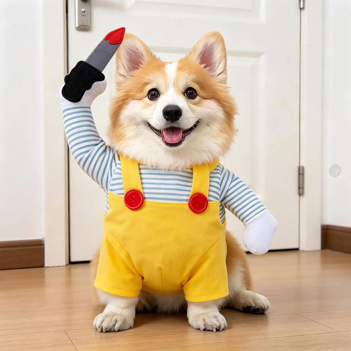 Dog Costume 3D Walking Illusion Padded Arms