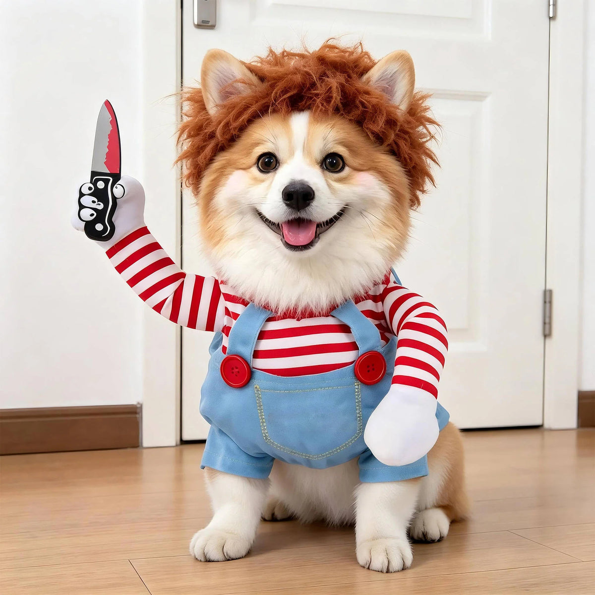 Dog Costume 3D Walking Illusion Padded Arms