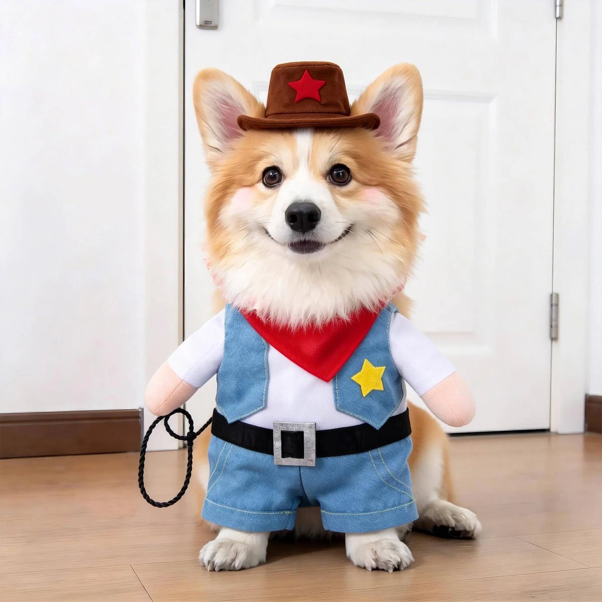 Dog Costume 3D Walking Illusion Padded Arms