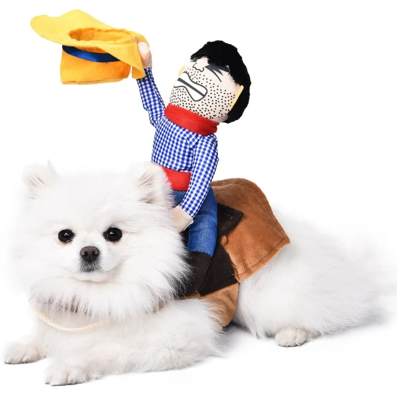 Dog Costume Hooded Step-In Hook-And-Loop Secure Fit