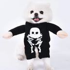 Dog Costume Hooded Step-In Hook-And-Loop Secure Fit