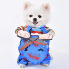 Dog Costume Hooded Step-In Hook-And-Loop Secure Fit