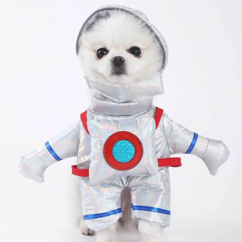 Dog Costume Hooded Step-In Hook-And-Loop Secure Fit