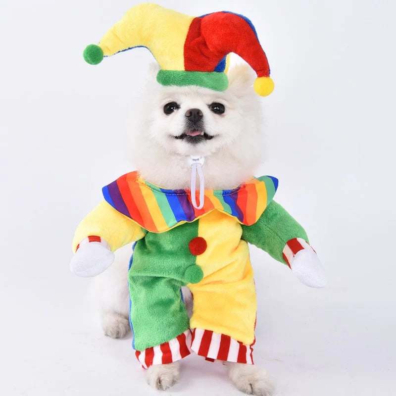 Dog Costume Hooded Step-In Hook-And-Loop Secure Fit