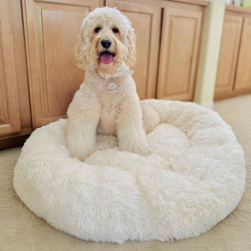 Dog Cushion Calming Ergonomic Plush Cover