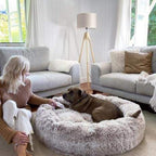 Dog Cushion Calming Ergonomic Plush Cover