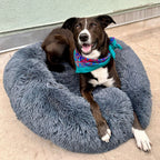 Dog Cushion Calming Ergonomic Plush Cover