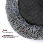Dog Cushion Calming Ergonomic Plush Cover