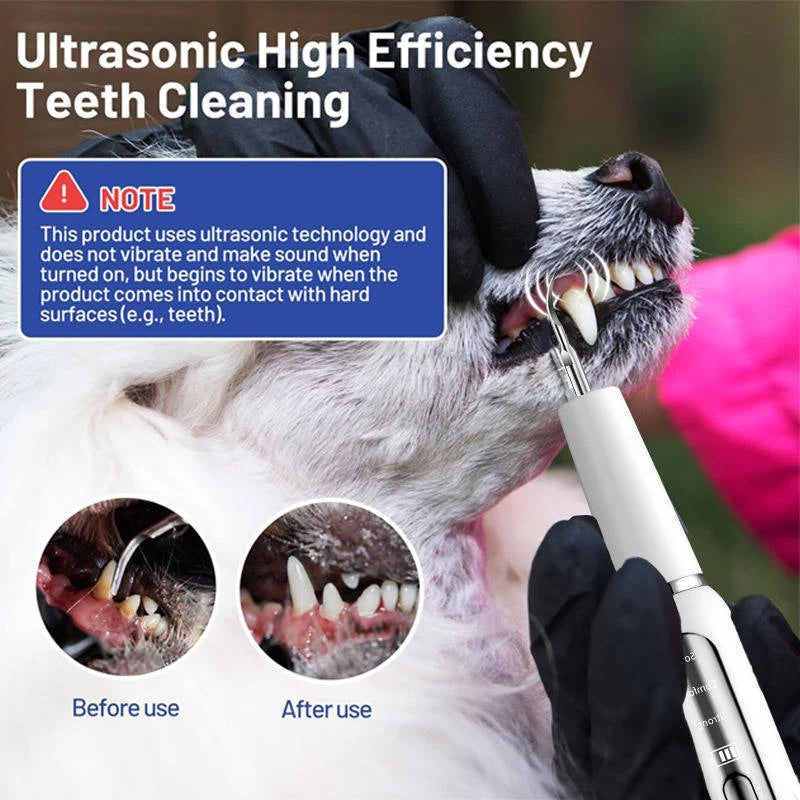 Dog Dental Cleaner Ultrasonic LED Gum-Protection