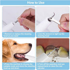 Dog Dental Cleaner Ultrasonic LED Gum-Protection