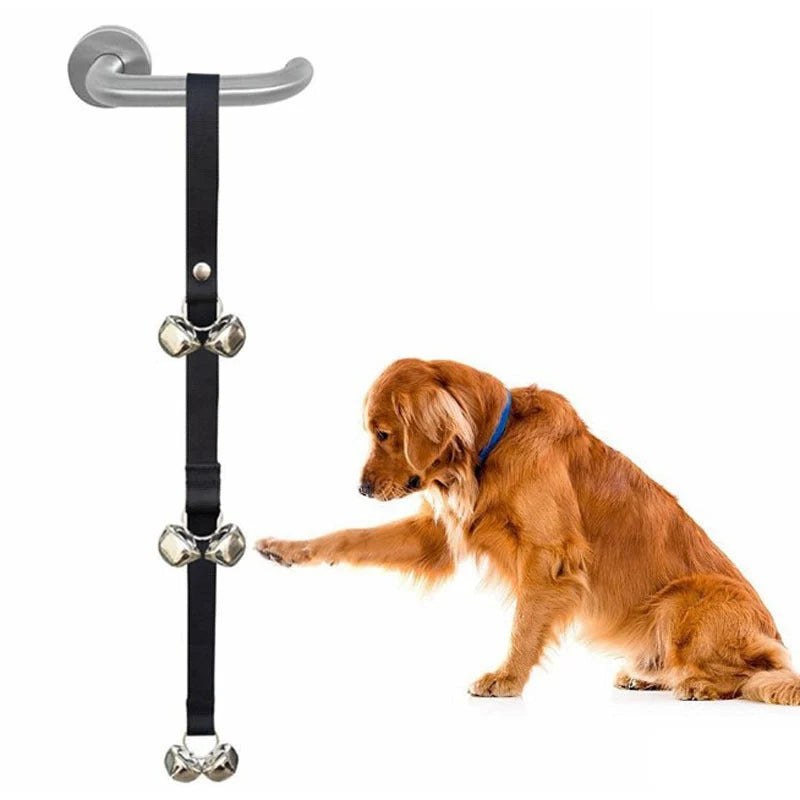 Dog Doorbell Lanyard Adjustable Cloth With Bell
