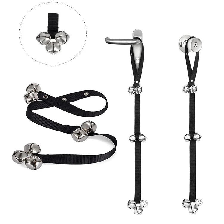 Dog Doorbell Lanyard Adjustable Cloth With Bell