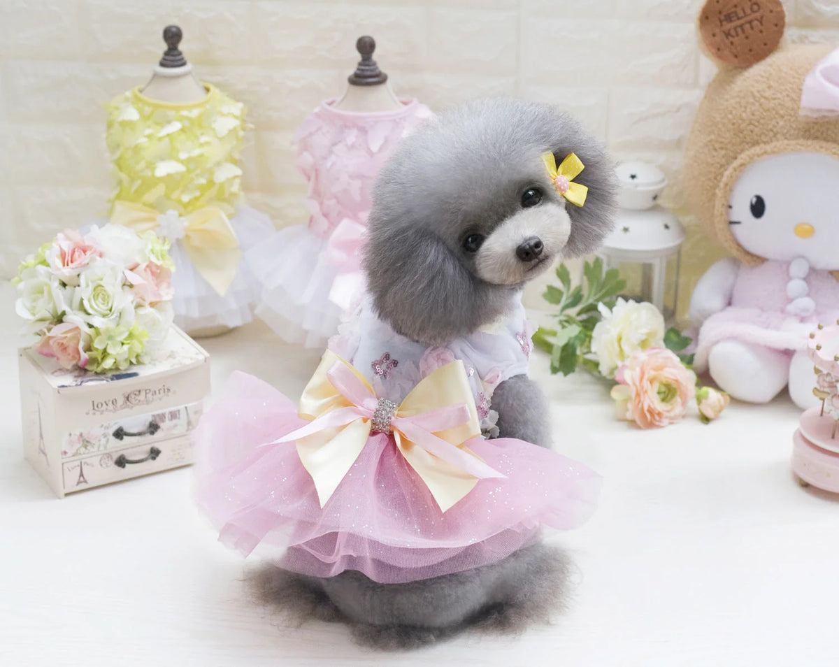Dog Dress Princess-Style Slip-On Breathable Cotton