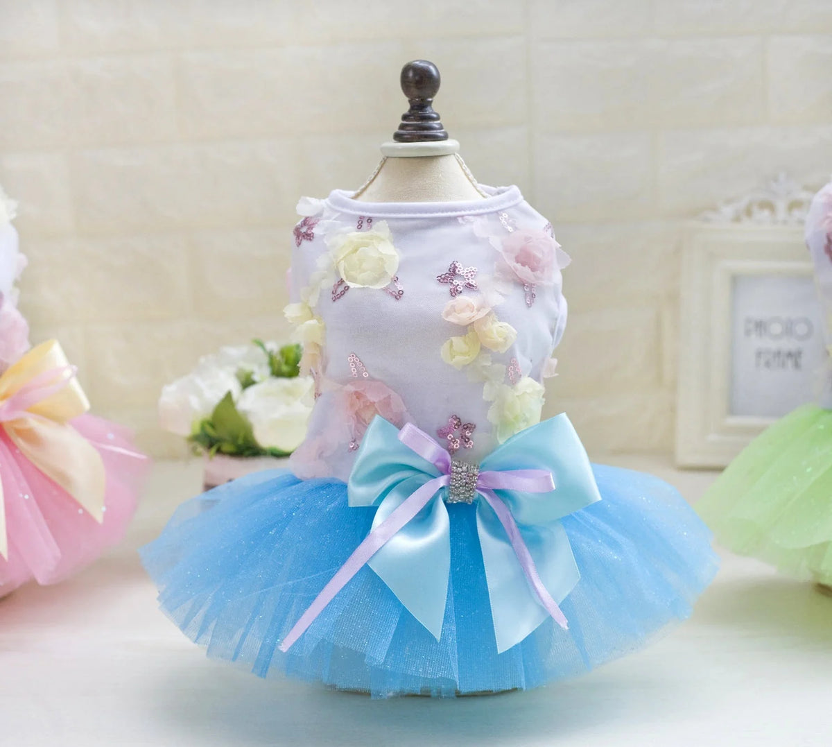 Dog Dress Princess-Style Slip-On Breathable Cotton
