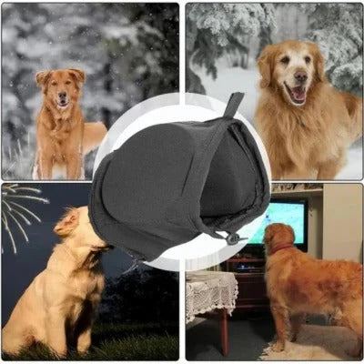Dog Ear Muffs Noise-Reducing Hooded Fleece
