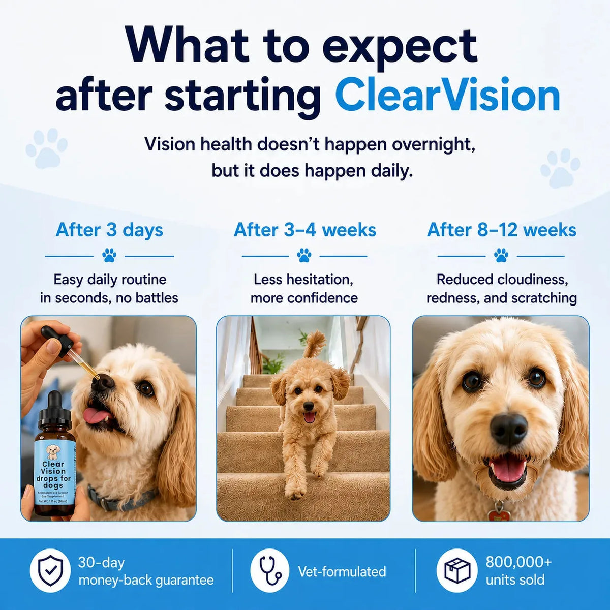 Dog Eye Support Drops Food-Additive Daily Use