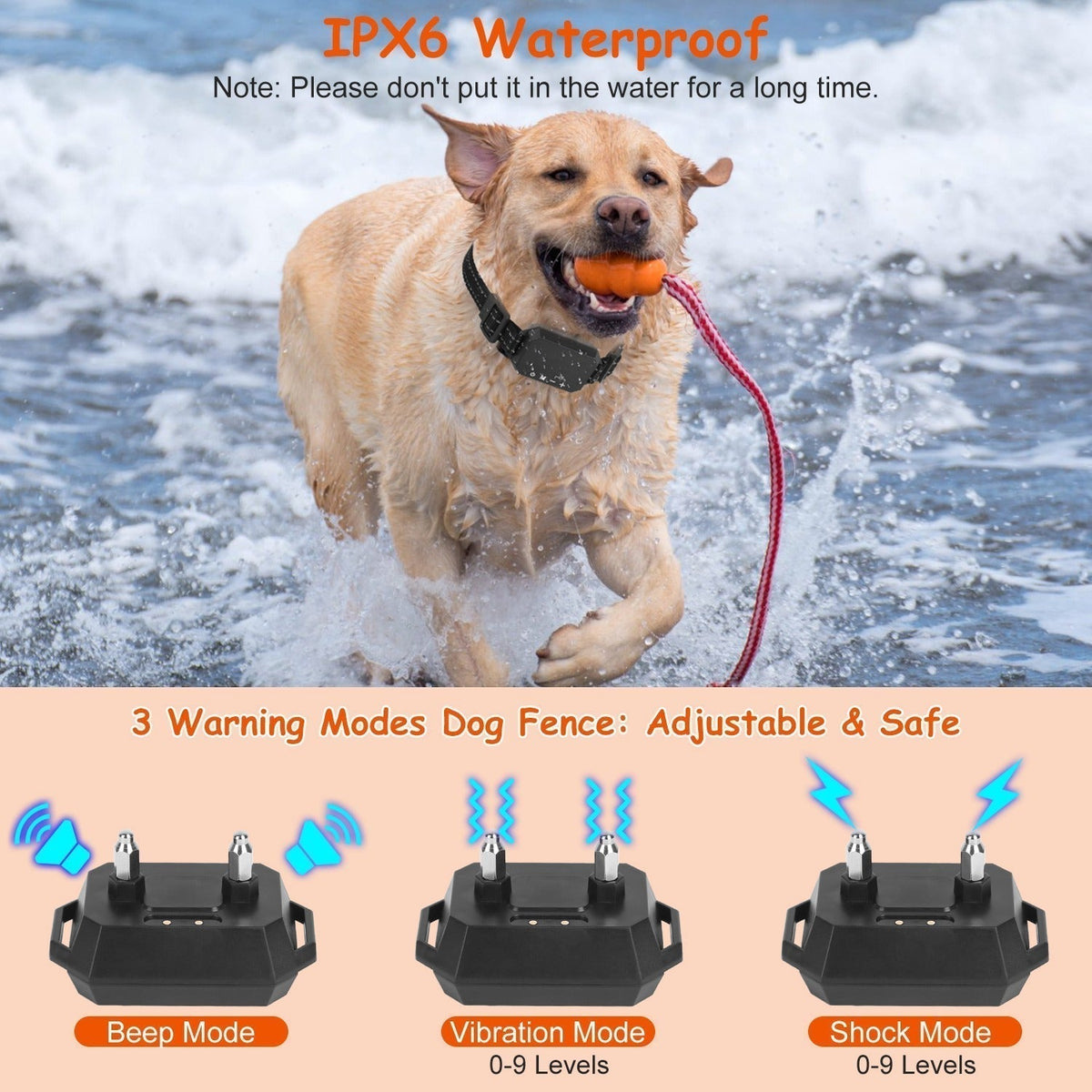 Dog Fence Wireless GPS Rechargeable & Waterproof