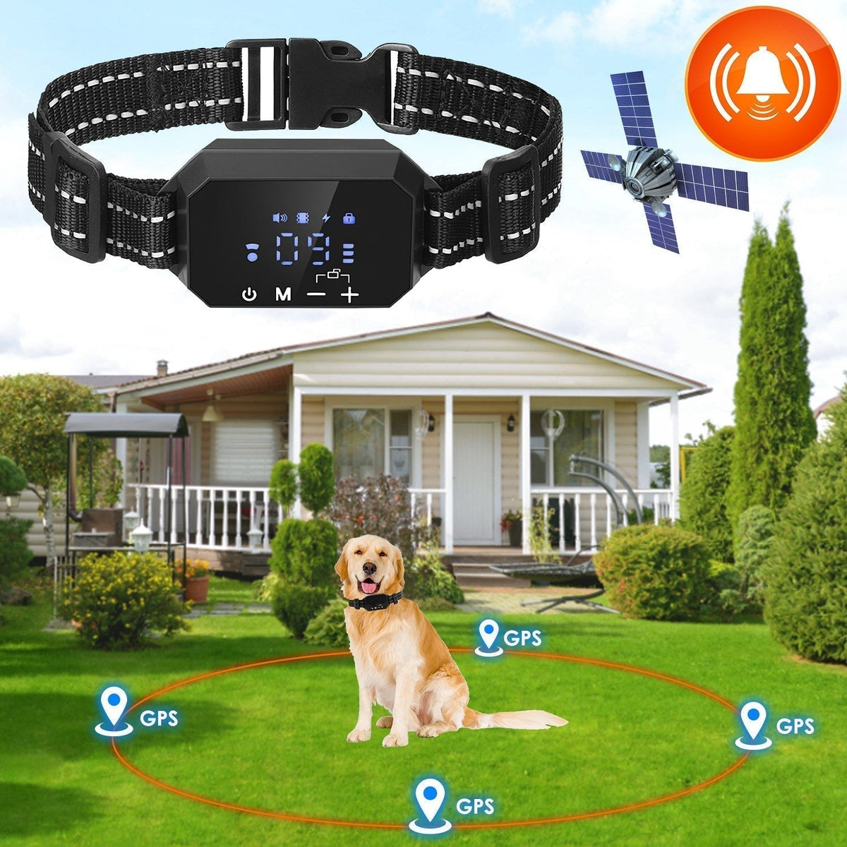 Dog Fence Wireless GPS Rechargeable & Waterproof