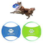 Dog Flying Disc USB Rechargeable LED Natural Rubber
