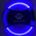 Dog Flying Disc USB Rechargeable LED Natural Rubber