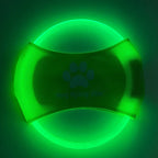Dog Flying Disc USB Rechargeable LED Natural Rubber
