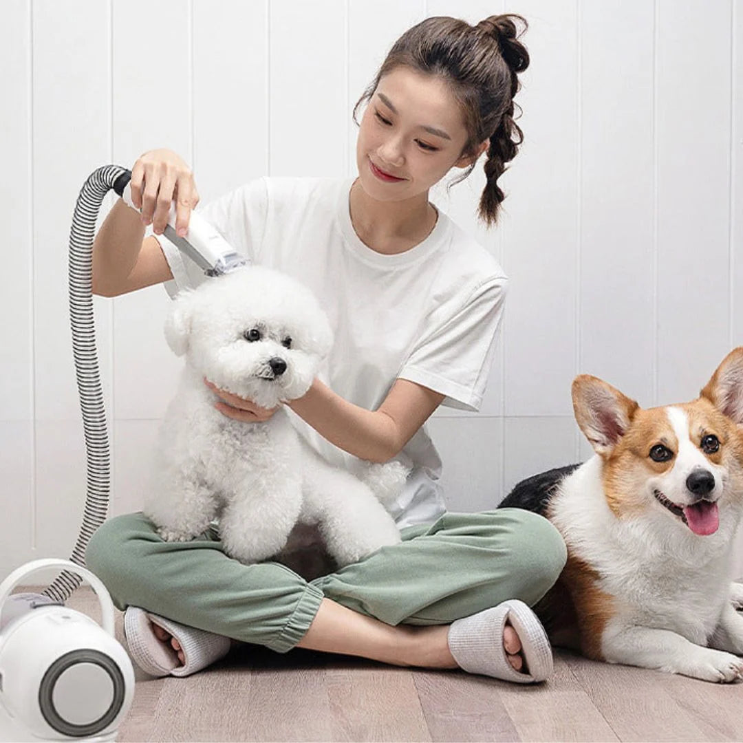 Dog Grooming Vacuum 9000Pa Suction Trimmer Kit