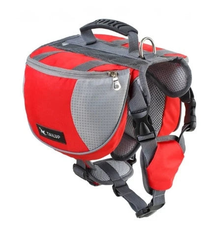 Dog Harness Adjustable Fit Waterproof Backpack