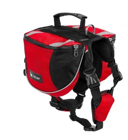 Dog Harness Adjustable Fit Waterproof Backpack