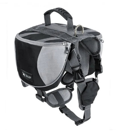 Dog Harness Adjustable Fit Waterproof Backpack
