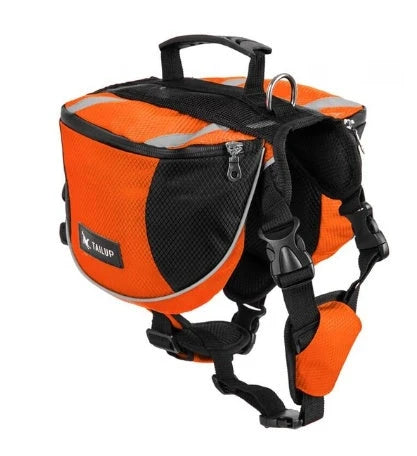 Dog Harness Adjustable Fit Waterproof Backpack