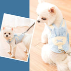 Dog Harness & Leash Breathable Easy On Durable Fabric