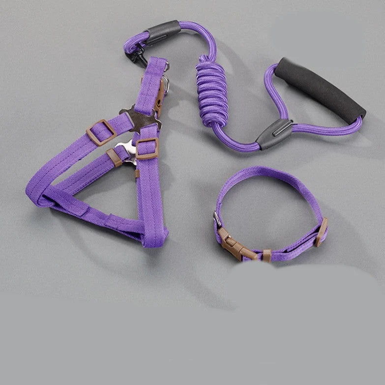 Dog Harness Nylon Adjustable Metal D-Ring