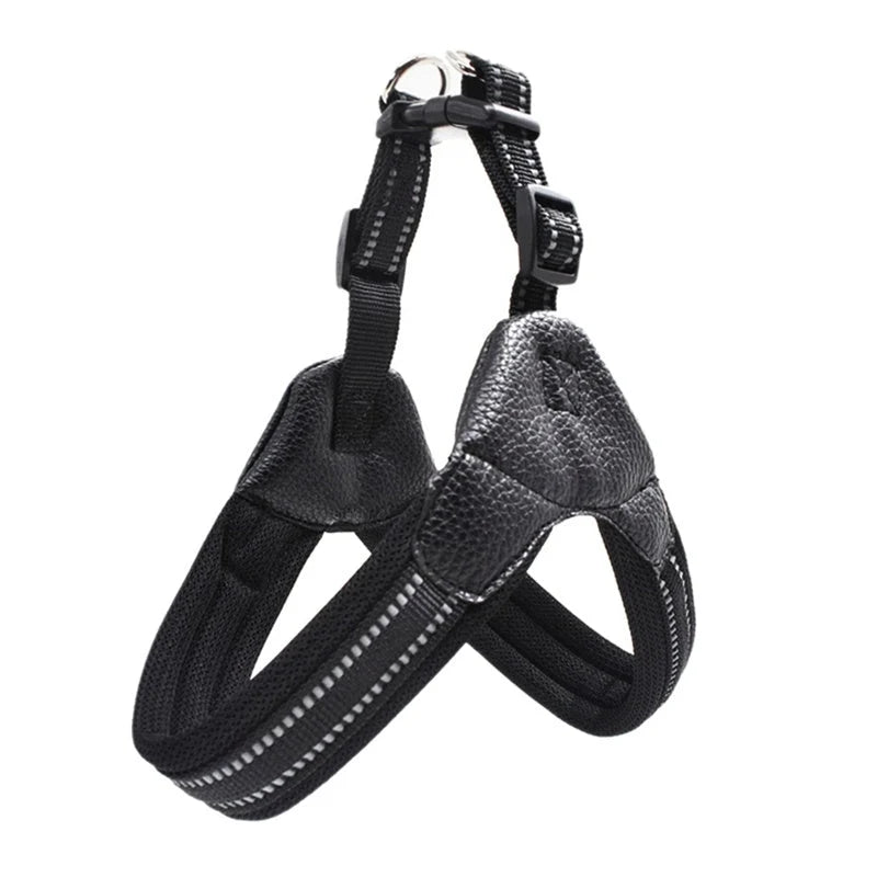 Dog Harness Reflective Mesh Adjustable Straps & Padded Handle
