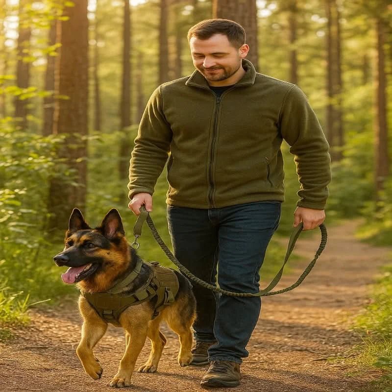 Dog Harness Vest Style with Control Handle Reflective Details