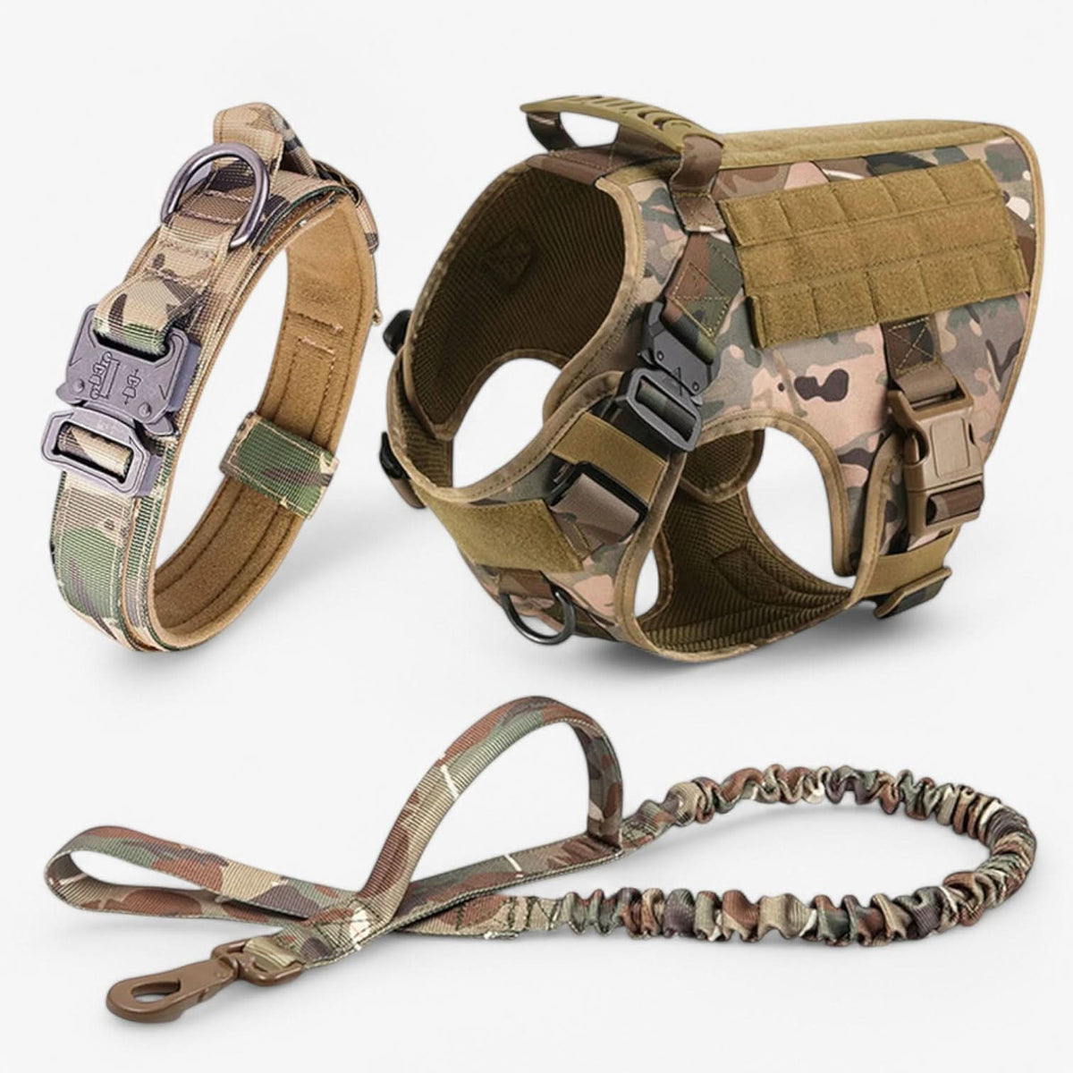 Dog Harness Vest Style with Control Handle Reflective Details