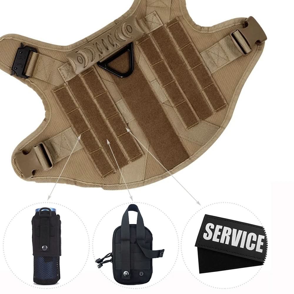 Dog Harness Vest Style with Control Handle Reflective Details