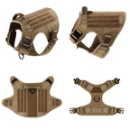 Dog Harness Vest Style with Control Handle Reflective Details