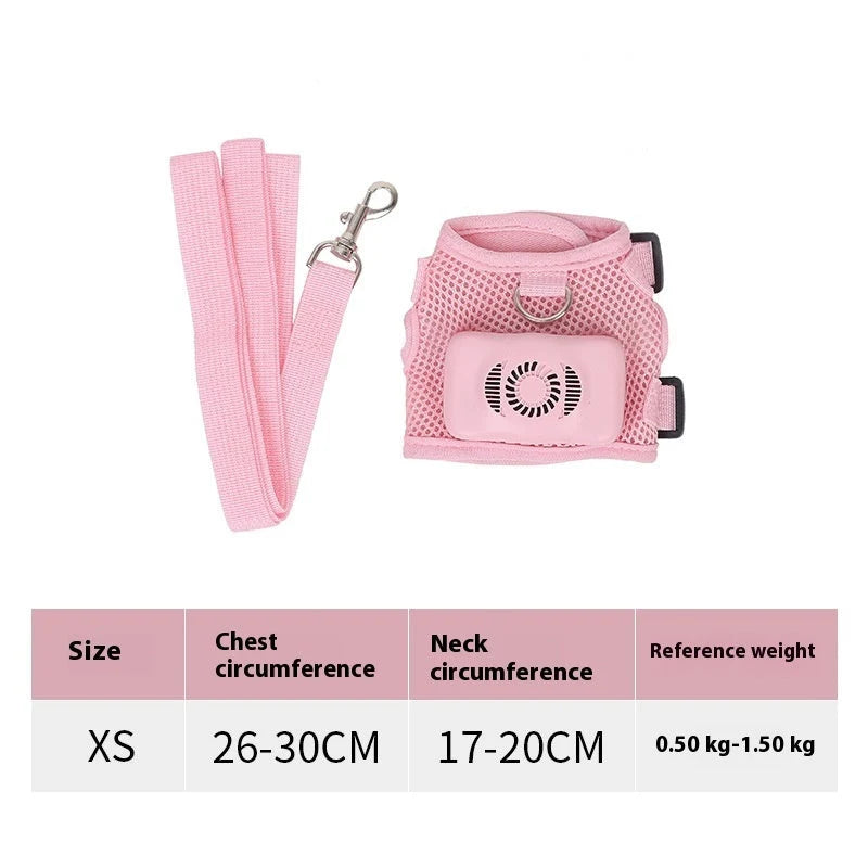 Dog Harness Wearable Cooling & LED Light