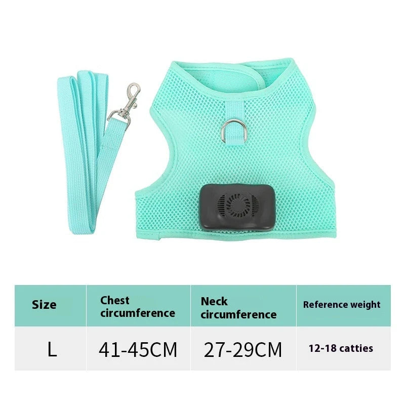Dog Harness Wearable Cooling & LED Light