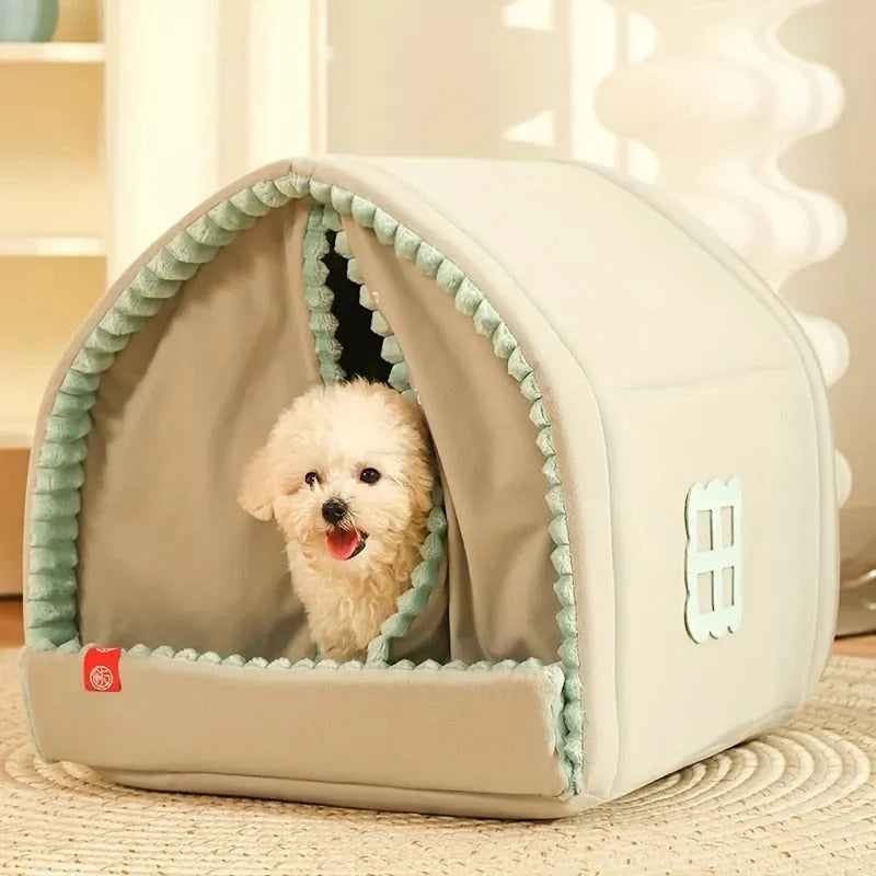 Dog House Insulated Polyester & Sponge Double Door