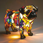 Dog Lamp Handmade LED Warm Light USB & Battery