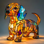 Dog Lamp Handmade LED Warm Light USB & Battery