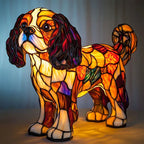 Dog Lamp Handmade LED Warm Light USB & Battery