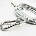 Dog Leash Chew-Proof Steel Core & Carabiner Hooks