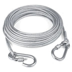 Dog Leash Chew-Proof Steel Core & Carabiner Hooks
