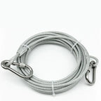 Dog Leash Chew-Proof Steel Core & Carabiner Hooks
