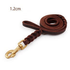 Dog Leash First Layer Leather For Large Dogs
