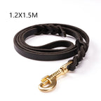 Dog Leash First Layer Leather For Large Dogs