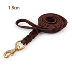 Dog Leash First Layer Leather For Large Dogs